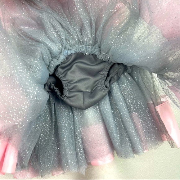 Handmade Set of Mouse Costume for Little Girl Pink-Grey with Ears headband π - Picture 8 of 13